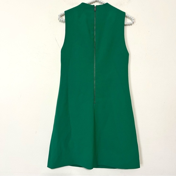 Alice + Olivia Coley Mini Green A-Line Sleeveless Dress SIZE 2 - Picture 6 of 6